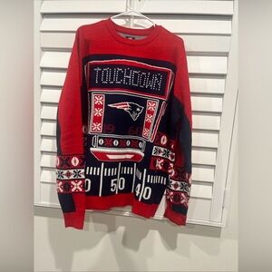 NFL Red and Blue Crewneck Sweater led light sweater